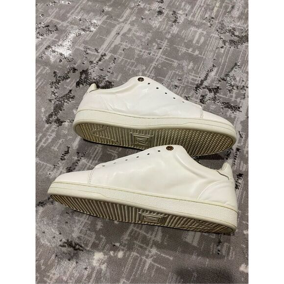 Size 43/44-10 1/2 Louis Vuitton ultra soft leather sneakers with floral detail. - Picture 6 of 15